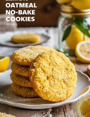 Lemon Oatmeal No-Bake Cookies – A Zesty, Chewy Delight Without the Oven