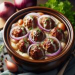 Crock Pot French Onion Beef Meatballs