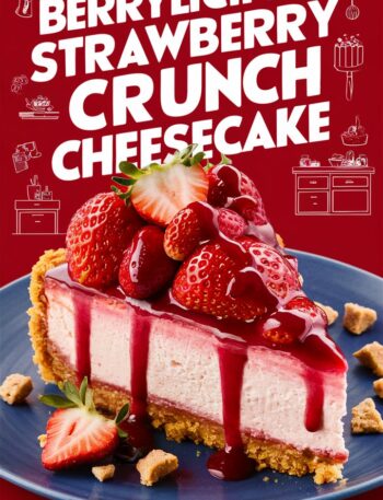Berrylicious Strawberry Crunch Cheesecake