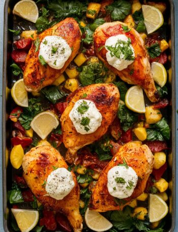 Hawaiian Chicken Sheet Pan Dinner