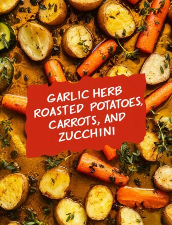 GARLIC HERB ROASTED POTATOES, CARROTS, AND ZUCCHINI
